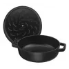 Patelnia do smażenia ZWILLING STAUB BRAISERS okrągła 28 cm, czarna, dno Ø 22,2 cm