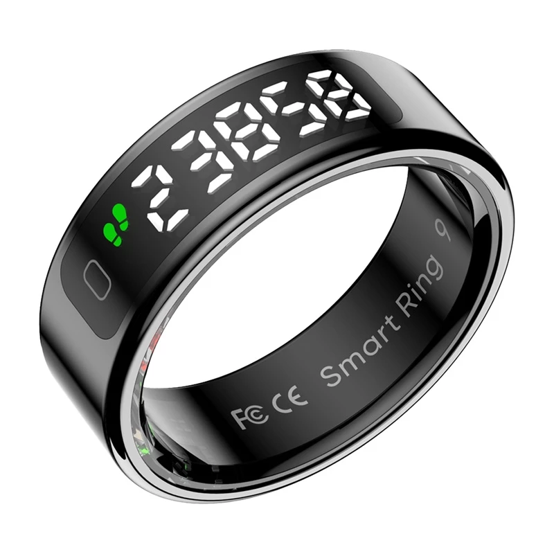 Inteligentny pierścień Colmi R12 17,9 mm rozmiar 7 czarny — wearable powiadomienia i zdrowie