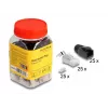 DeLOCK 66903 złącze przewodów RJ-45 Czarny Metaliczny Męski 25 szt.
