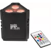 Zasilany bateriami reflektor LED RGBW EUROLITE AKKU IP TL-3 QCL z akumulatorem, przenośna oprawa o stopniu ochrony IP