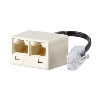 METZ CONNECT UAE - Adapter sieciowy - RJ-45 (Ż) do RJ-45 (M) - 10 cm - Perłowa biel (130607440101-E)