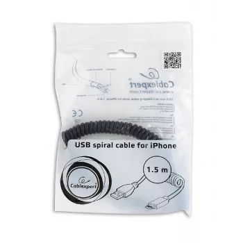 Kabel Lightning Gembird CC-LMAM-1.5M — 1,5 m, Lightning na USB-A, czarny