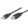 przedłużacz USB GOOBAY 93600 — USB A na USB A, USB 2.0, 3 m, czarny