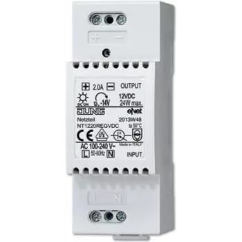 JUNG NT 1220 REG VDC - 100 - 240 V - 50/60 Hz - 2 A - Biały - 36 mm
