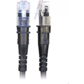 PatchSee ThinPATCH - patchcord - RJ-45 (M) na RJ-45 (M) - 60 cm - 4,9 mm - FTP - CAT 6a - IEEE 802,3at - ekranowany, bezhalogenowy - czarny (TP-6A-F/2)