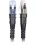 PatchSee ThinPATCH - patchcord - RJ-45 (M) na RJ-45 (M) - 60 cm - 4,9 mm - FTP - CAT 6a - IEEE 802,3at - ekranowany, bezhalogenowy - czarny (TP-6A-F/2)