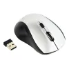 Bezprzewodowa mysz optyczna Gembird MUSW-4B-02-BS, RF, symetryczna, 1600 DPI, 4 przyciski, srebrno-czarna