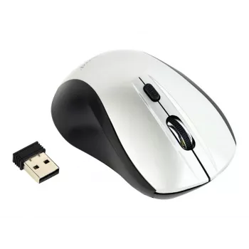 Bezprzewodowa mysz optyczna Gembird MUSW-4B-02-BS, RF, symetryczna, 1600 DPI, 4 przyciski, srebrno-czarna
