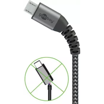 Wentronic 49283 Kabel do telefonu komórkowego Szary