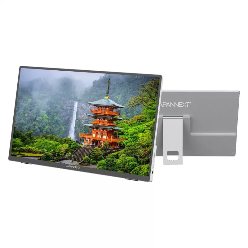 JAPANNEXT JN-MD-I156FHDR-T monitor komputerowy 39,6 cm (15,6 cala) 1920 x 1080 pikseli Full HD LED Dotykowy Szary