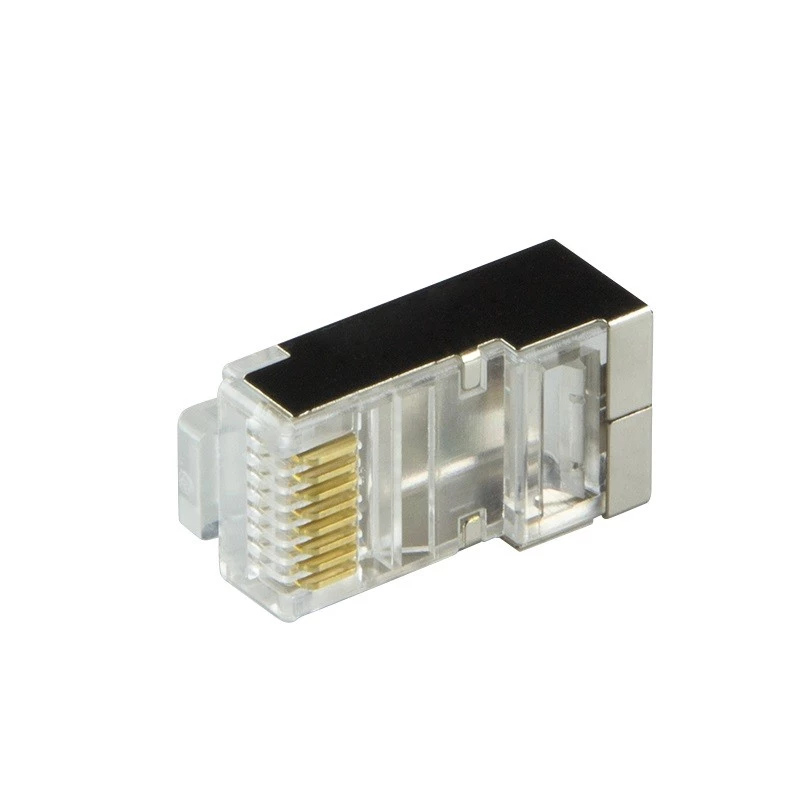 Wtyk złącza CAT.6 RJ45 100 szt., pomarańczowy