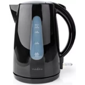 Nedis KAWK130EBK - 1,7 l - 2200 W - Czarny - Plastikowy - Wskaźnik poziomu wody - bezprzewodowy (KAWK130EBK)