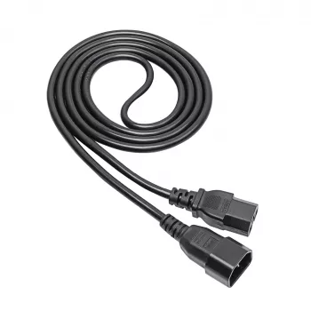 Akyga AK-UP-06 serwerowy kabel zasilający IEC C14–C15, 1,8 m, czarny