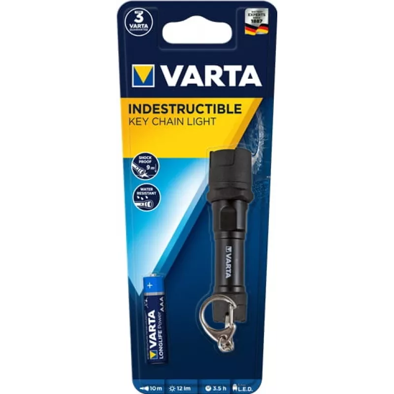 Latarka na klucze Varta 16701 101 421 Czarna LED Wstrząsoodporna IPX4