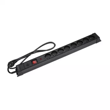 Listwa przeciwprzepięciowa Hawk HWPS801BK z kablem zasilającym 1,5 m, model HWPS801BK