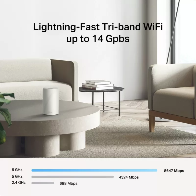 Bezprzewodowy system routerów mesh TP‑LINK Deco BE68 (zestaw 3 szt.) zestaw Wi‑Fi 7 mesh