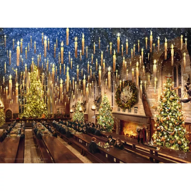 Thomas Kinkade Studios Wizarding World Harry Potter - Wielka Sala, Puzzle 1000 Elementów