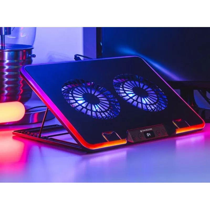 Stacja chłodząca Gamezone Snowman Pro 17 cali RGB