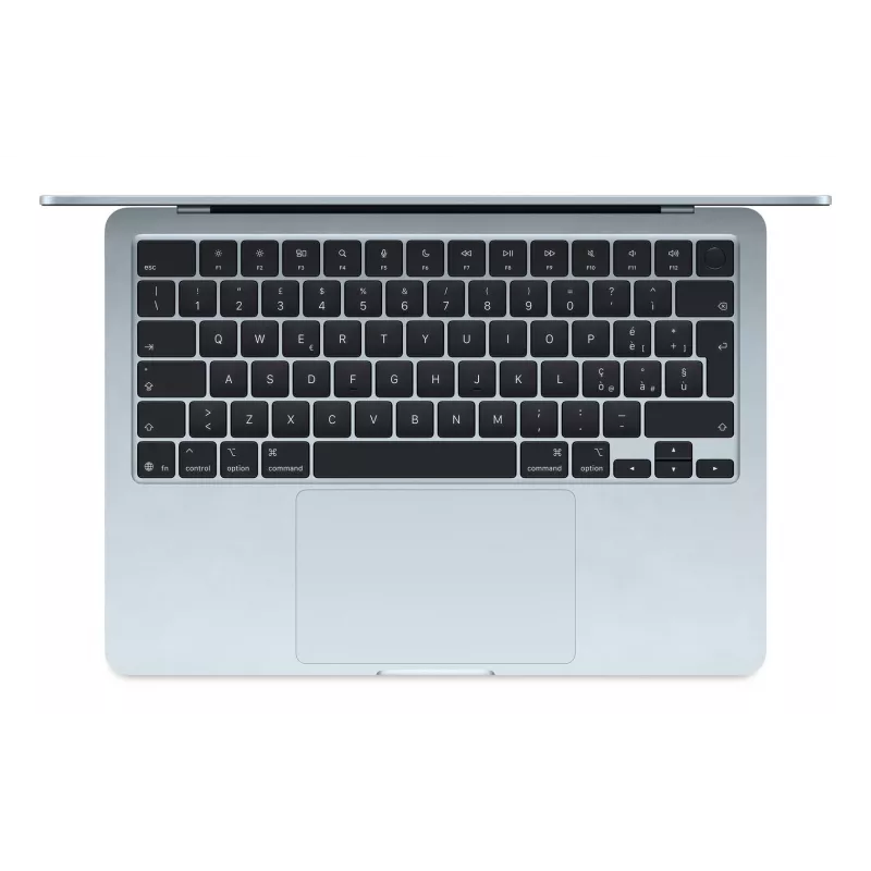 Apple MacBook Air Sky Blue 13 cal IPS 2560 x 1664 pikseli Apple M4 24 GB Pojemność dysku SSD 512 GB Apple M4 10-rdzeniowy CPU/10-rdzeniowy GPU macOS 802.11ax Bluetooth 5.0 Język klawiatury Angielski Klawiatura ...