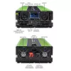 Qoltec Monolith Przetwornica napięcia | Ładowanie akumulatora | UPS | 2000W | 4000W | 12V na 230V | Czysty sinus | LCD czarno-zielony