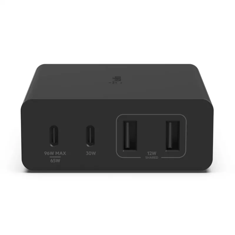 Ładowarka Belkin WCH010vfBK Wewnętrzna AC Szybkie ładowanie 2 USB Typu-C Czarna