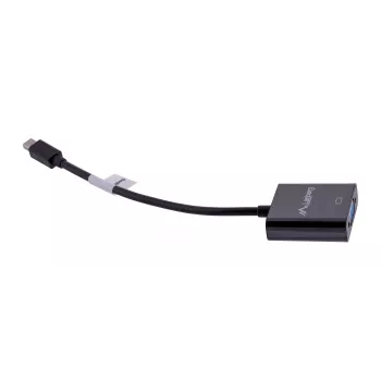 adapter kablowy VGA (D-Sub) na Mini DisplayPort LANBERG AD-0006-BK, 0,2 m, DisplayPort 1.2, 1920×1200@60Hz, żeński MiniDP, czarny