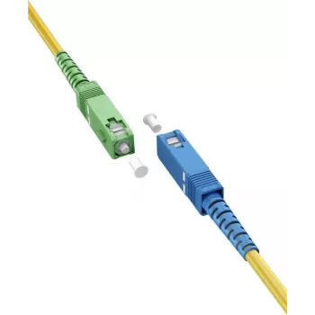 Goobay 59661 Kabel światłowodowy 5 m SC/APC SC/UPC FTTH OS2 Żółty (59661)