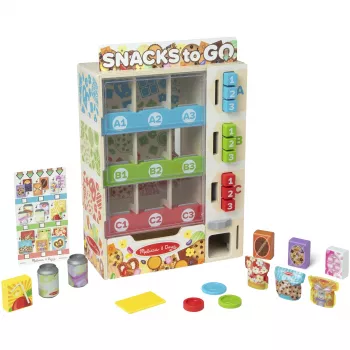 Melissa & Doug - Zestaw do zabawy w sklep z automatami sprzedającymi z drewna