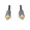 Kabel audio Digitus 3,5 mm jack na 3,5 mm jack 1,8 m czarny