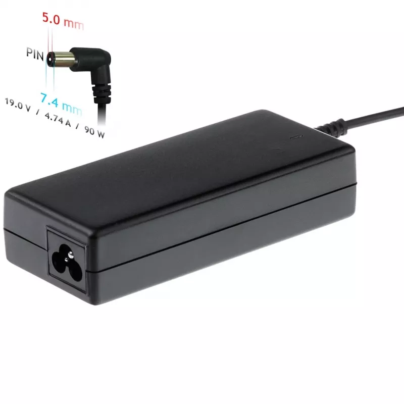 Zasilacz/przetwornica Akyga AK-ND-04 do laptopów, wewnętrzny 90 W, wejście 100–250 V, czarny
