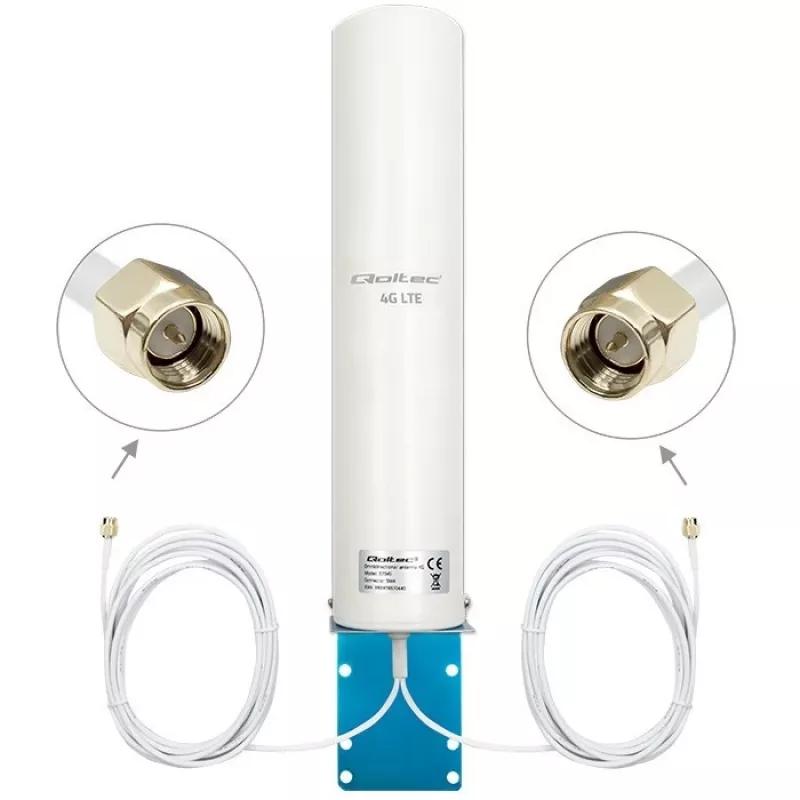 Dookólna antena dualna 4G LTE QOLTEC 57045 12 dBi