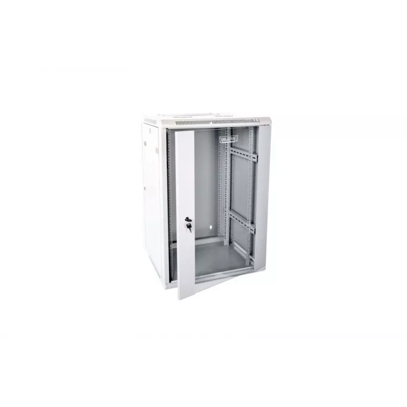 Szafa rack Digitus DN-WD19 12U/600 montowana na ścianie, jasnoszara