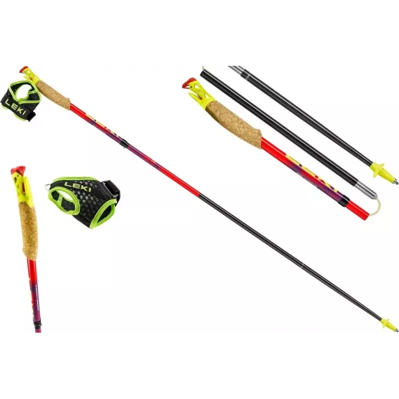 Kijki trekkingowe Leki TRL Ultratrail FX One 115 cm, czerwone