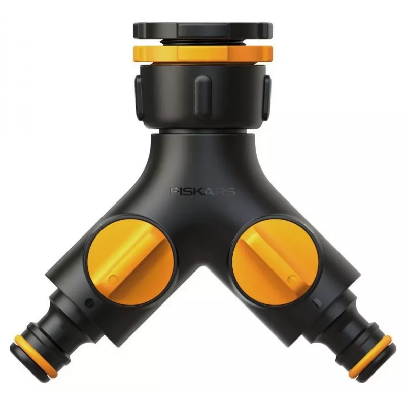 Fiskars 1027061 złączka do węża ogrodowego Złącze kranowe Czarny, Pomarańczowy 1 szt.