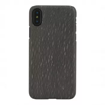 Etui na telefon man and wood dla iPhone X/XS — czarne Carbalho