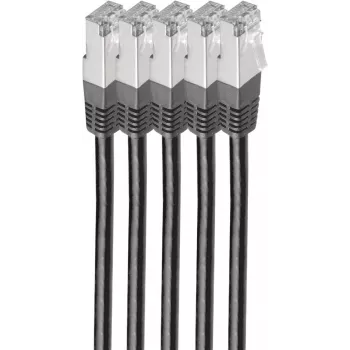 shiverpeaks BS75711-H0.5S-SET5 Kabel sieciowy Czarny 0,5 m Cat6 S/FTP (S-STP) (BS75711-H0.5S-SET5)