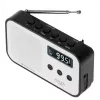 Przenośne radio cyfrowe Adler AD 1907 — AM/FM, tuner cyfrowy, alarm, USB-C, bateria 600 mAh, LCD, 20 ustawień, antena teleskopowa