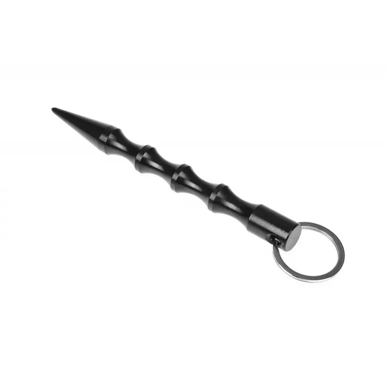 Pióro taktyczne GUARD YC-008-BL — kompaktowe pióro z duraluminium z tłuczkiem do szyb, 150 mm, 50 g, czarny