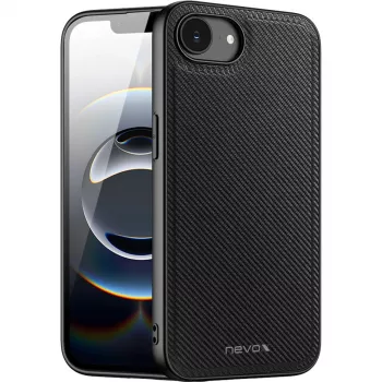 Etui Nevox 2499 do telefonu komórkowego, czarne, na iPhone'a 16e, 15,5 cm
