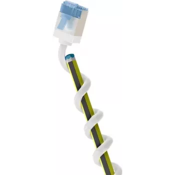 Goobay Ultra-Flexible CAT 6A kabel krosowy cienki U/FTP biały - extra-short plug (74339)
