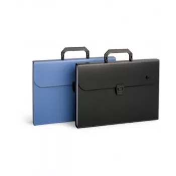 Folder-portfolio, teczka na dokumenty Forpus, A4, czarny, 12 + 1 przegródek 0822-005