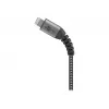 Kabel USB-A do Lightning GOOBAY 2 m, oplot tekstylny, średnica 3,3 mm, szaro-srebrny