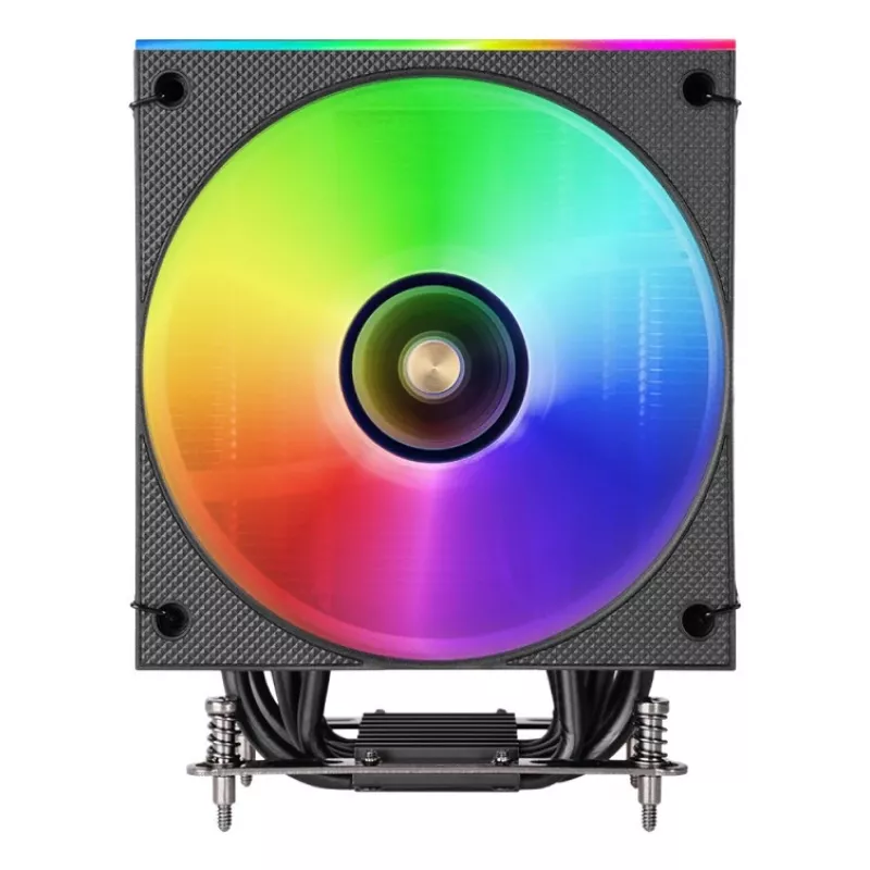 Chłodzenie powietrzne TACENS Mars Gaming MCPU-LCD, wentylator 120 mm, TDP 300 W, obsługa LGA1700/1200/115x/1366 i AM4/AM5, czarny
