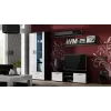 Cama stojak TV SOHO 140 czarny/biały połysk