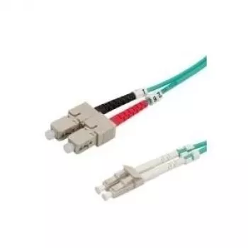 Value 21.99.8711 Kabel połączeniowy światłowodowy (1x złącze LC - 1x złącze SC) 50/125 1,00 m turkusowy