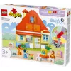 Klocki LEGO Bluey Dom Rodzinny z grą memory 10459 — 83 elementy, 3 minifigurki, wiek 3+