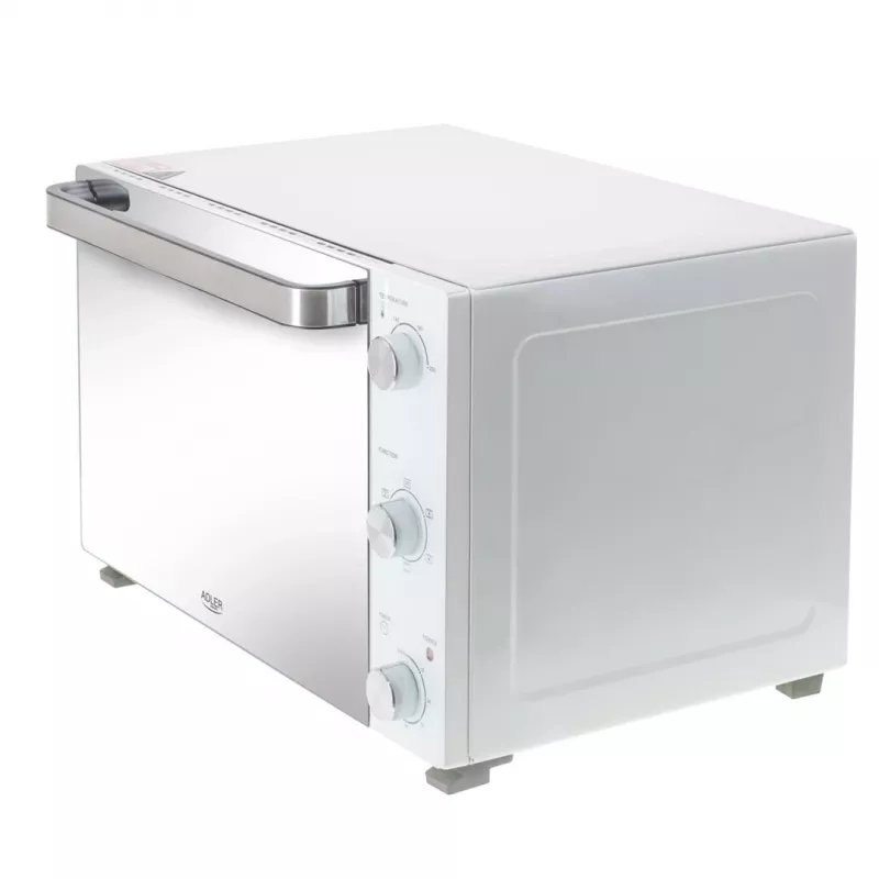 Elektryczny piekarnik stołowy Adler AD 6027, pojemność 48 L, 1800 W, biały