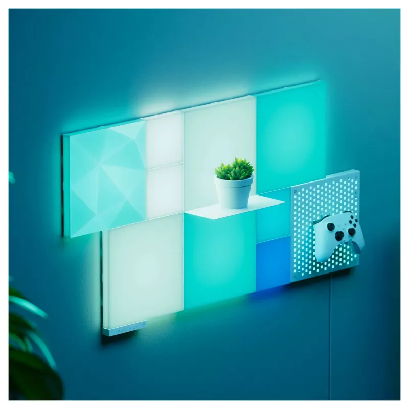 Panel LED Nanoleaf N8100E00-2TBS — kwadratowy RGB, zasilanie DC, 2 szt.