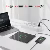 Listwa zasilająca MACLEAN MCE389 W — 6 gniazd, 4×USB-A, 1×USB-C, 2500 W, 110–240 V, przewód 1,5 m, biały
