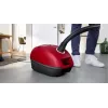 Odkurzacz Bosch BGB 41RD3H — 600 W, worek na kurz 4 l, filtr HEPA, promień działania 11 m, rura teleskopowa, czerwony